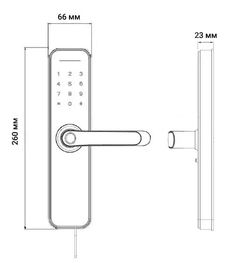 Замок Seven Lock SL-7740BF grey (врізна частина 5050)