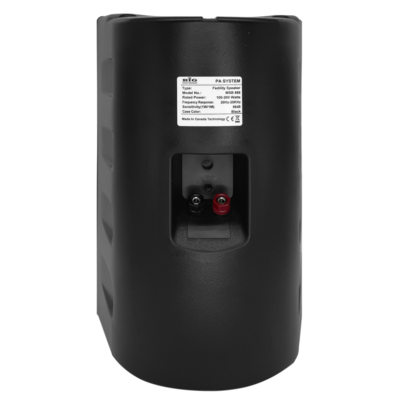 Настінний динамік BIG MSB888-8Ohm/100V BLACK 180W