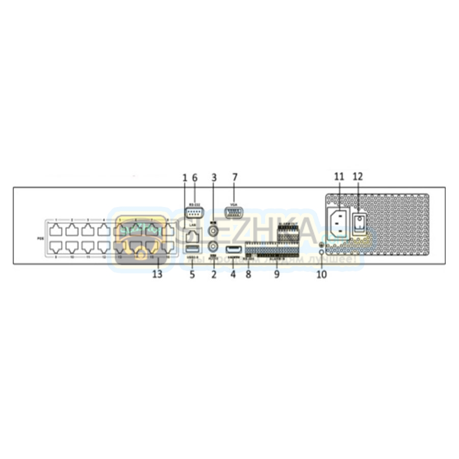 Ip відеореєстратор Hikvision DS-7716NI-E4
