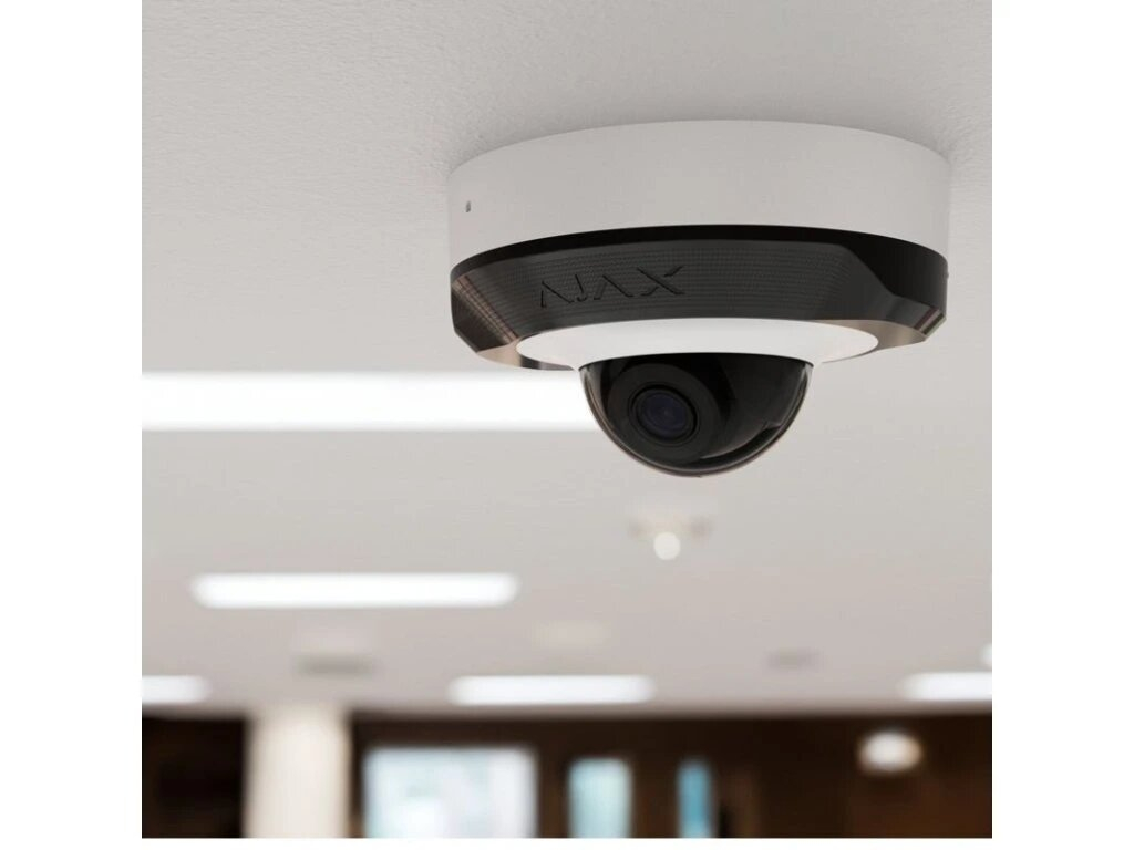 Ip відеокамера Ajax DomeCam Mini (5 Mp/4 mm) Білий (White)