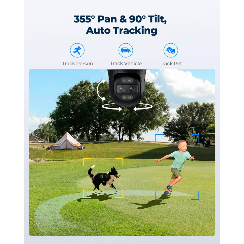 IP відеокамера Reolink TrackMix Wi-Fi 2.8mm 8МП PTZ White