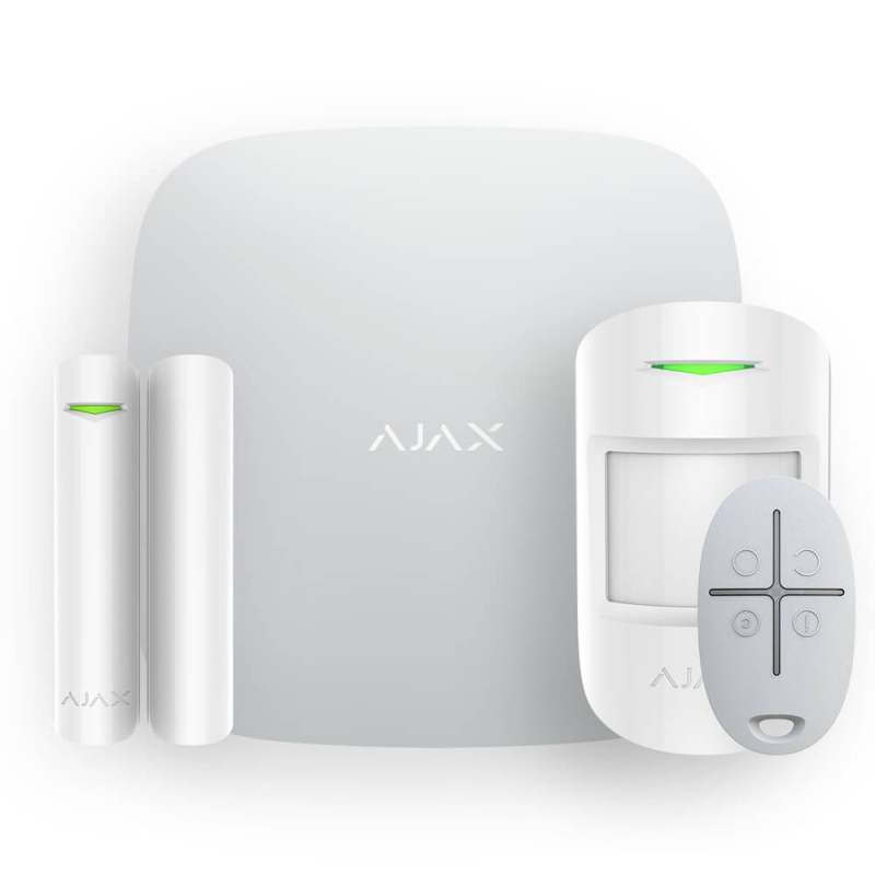 Комплект безпровідної сигналізації Ajax StarterKit 2 white + WaterStop 3/4