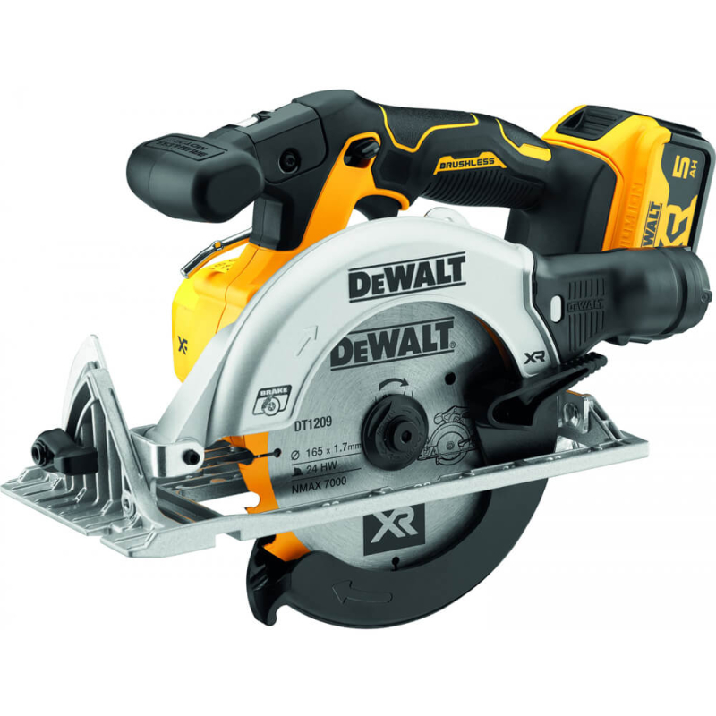 Пила дискова акумуляторна DeWALT безщіткова DCS565P2