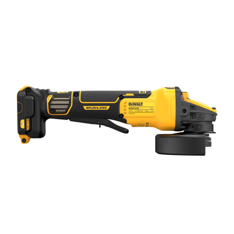 Кутова шліфувальна машина акумуляторна  DeWALT безщіткова DCG416VSN