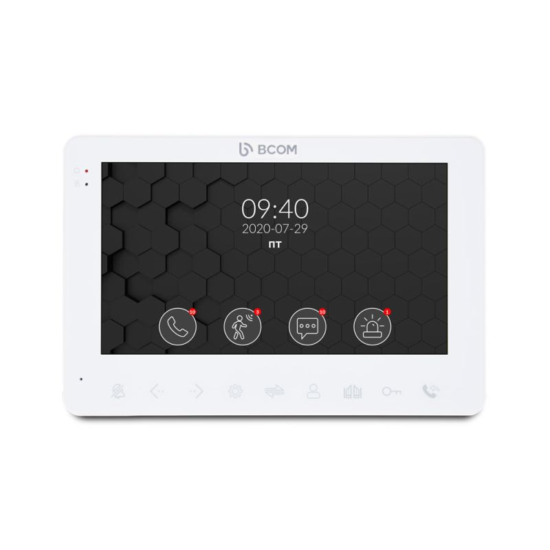 Комплект домофону BCOM BD-780FHD White + відеопанель Tantos Triniti HD