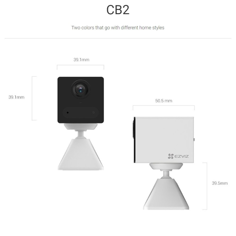 Комплект з камерою та розеткою Ezviz CS-CB2 (1080P,WH)+CS-T30-10B-EU