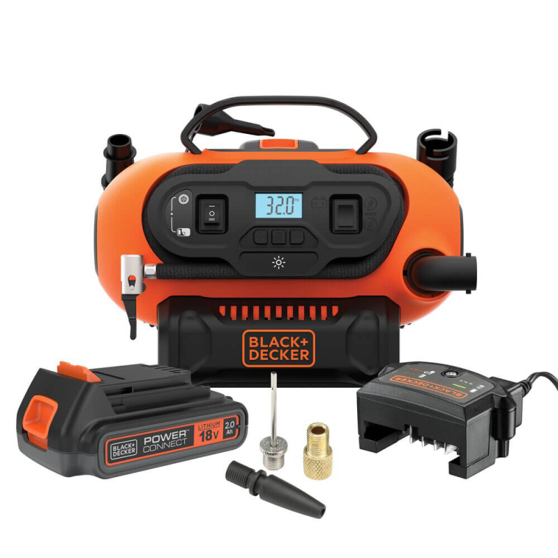 Компресор повітряний акумуляторний BLACK+DECKER 18 В