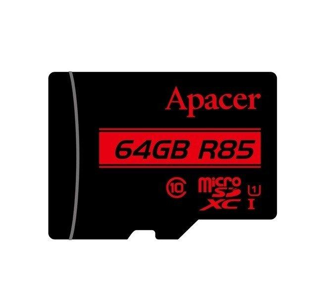 Карта памяті Apacer microSDXC 64 GB class 10 UHS-1 (SD64C10A)