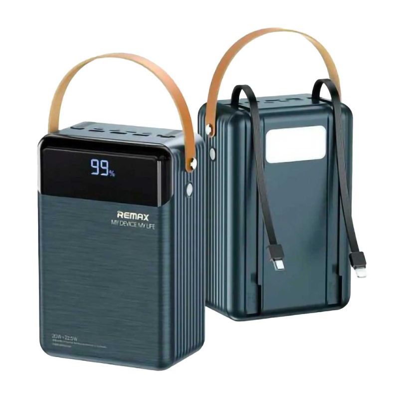 Повербанк Remax Lesu II PD 20W + QC 22.5W 80000mAh Сірий (RPP-566)