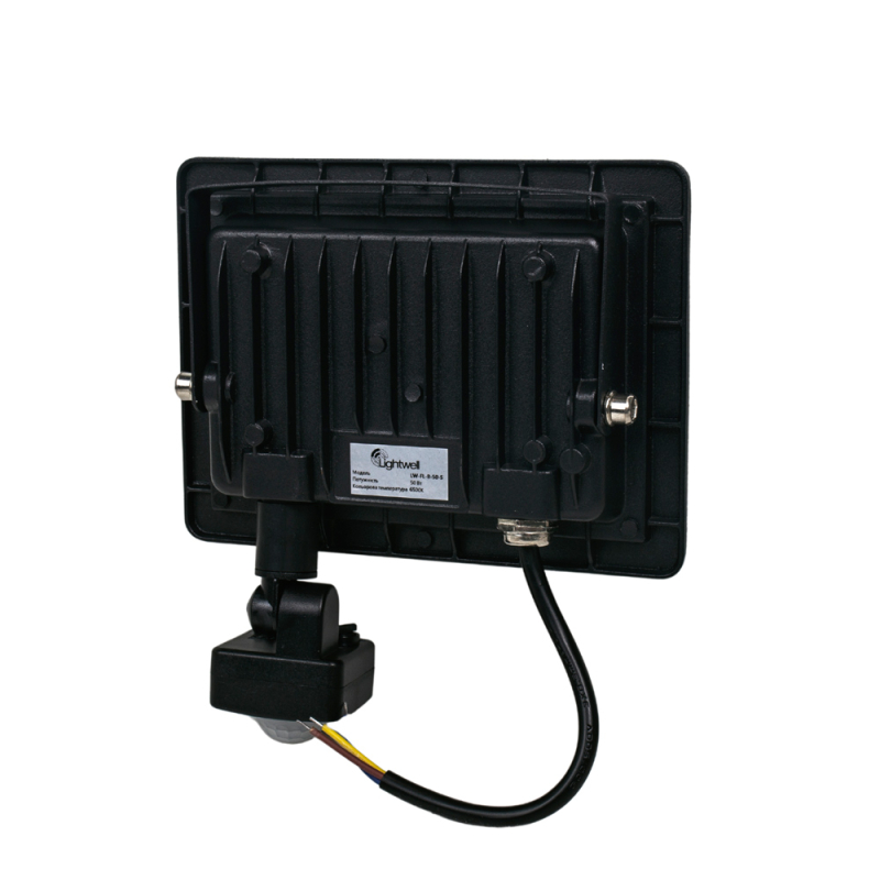 Світлодіодний прожектор Lightwell LW-FL-B-20-S 20 W з датчиком руху