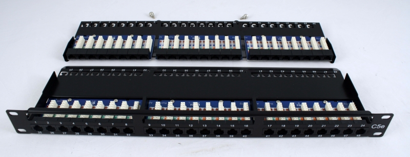 Патч панель EPNew 19" 48xRJ-45 UTP, кат. 6, 1U, dual type, (6PLD-U48BK1UZ)