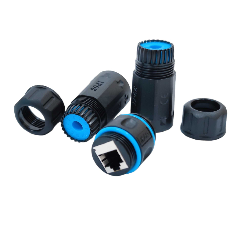 Зєднувач Kingda IP68, RJ45-RJ45, STP, кат. 6, (KD-CP3010SHC6)