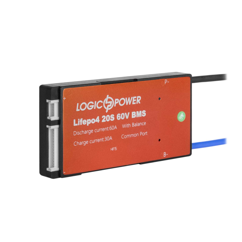 BMS плата LogicPower LiFePO4 60V 20S Dis 60A Ch 30A