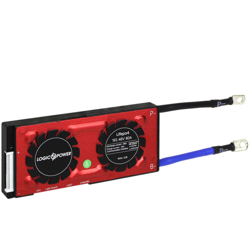BMS плата LogicPower 48V 16S Dis 80A Ch 40A UART+RS485+CAN