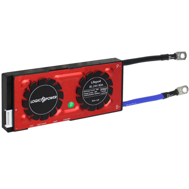 BMS плата LogicPower 24V 8S Dis 80A Ch 40A UART+RS485+CAN