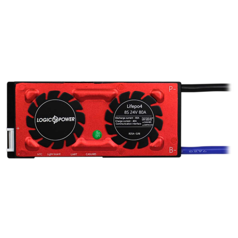 BMS плата LogicPower 24V 8S Dis 80A Ch 40A UART+RS485+CAN