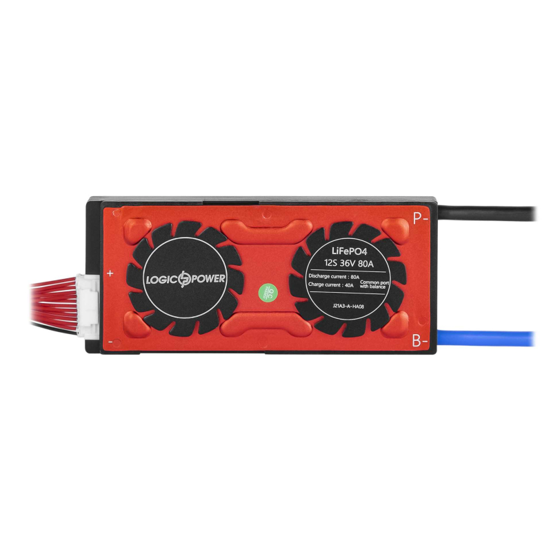 BMS плата LogicPower LiFePO4 36V 12S Dis 80A Ch 40A