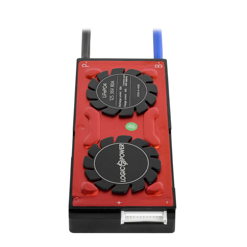 BMS плата LogicPower LiFePO4 36V 12S Dis 80A Ch 40A