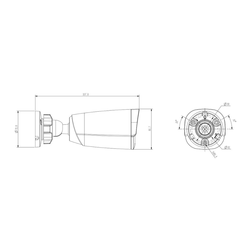 Ip відеокамера Tiandy TC-C32GS (4) Spec: I5/E/Y/C/SD/4mm/V4.2 White