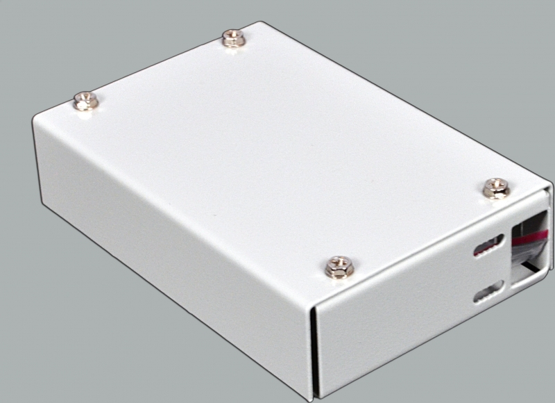 Бокс CMS (120х80х28мм) 4 SC Simplex/ 4 LC Duplex сірий, (UA-FOBS4SCS-G)
