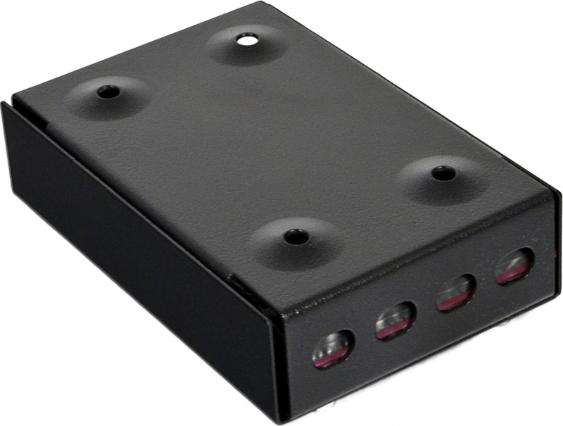 Бокс CMS 120х80х28мм 4 FC/ST, чорний UA-FOBS4FC-B