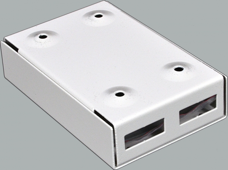 Бокс CMS (120х80х28мм) 2 SC Duplex/ 2 LC Quad (UA-FOBS2SCD-G)