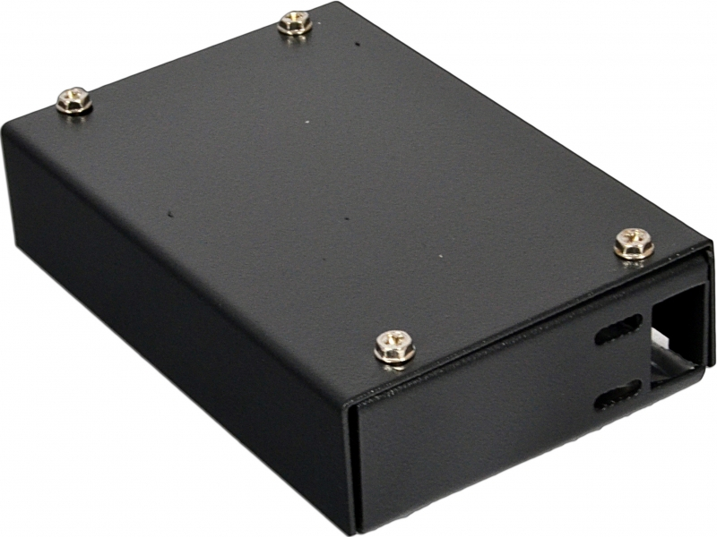 Бокс CMS (120х80х28мм) 4 SC Simplex/ 4 LC Duplex чорний, (UA-FOBS4SCS-B)