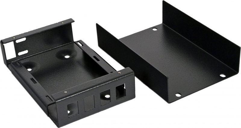Бокс CMS (120х80х28мм) 4 SC Simplex/ 4 LC Duplex чорний, (UA-FOBS4SCS-B)