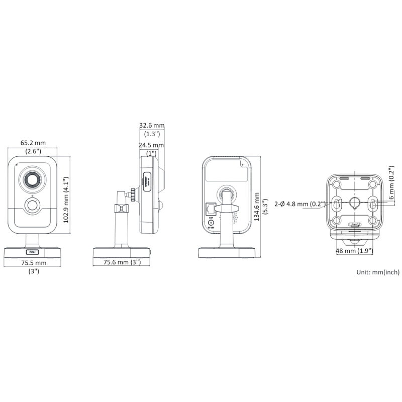 Ip відеокамера Hikvision DS-2CD2443G2-IW W (2.8мм)