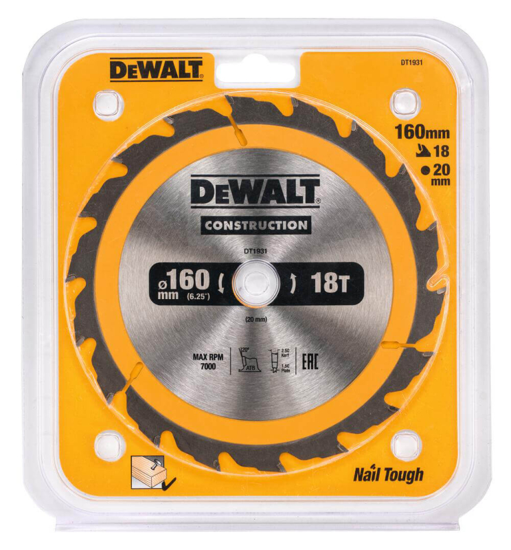 Диск пилковий DeWALT СONSTRUCTION DT1931