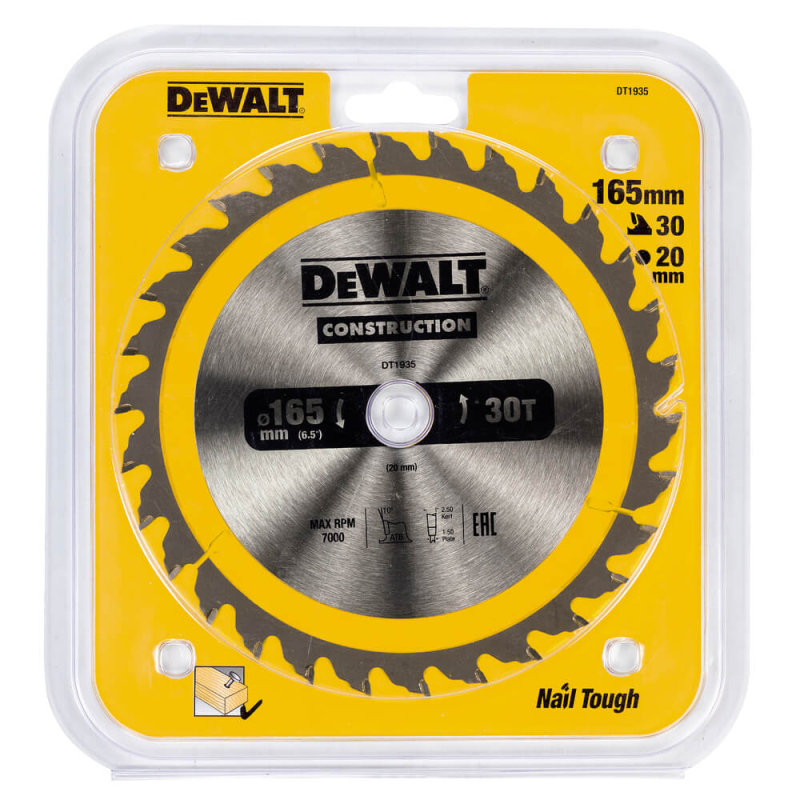 Диск пилковий DeWALT CONSTRUCTION DT1935