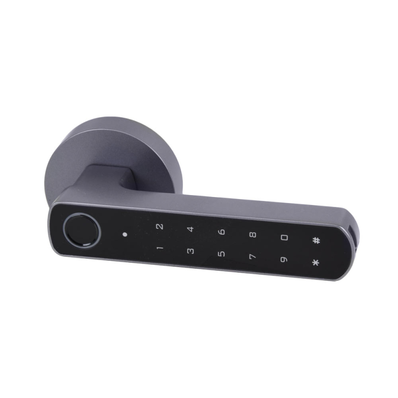 Замок Atis Lock BT-100-T Grey з доступом за відбитком пальця і підтримкою Tuya Smart
