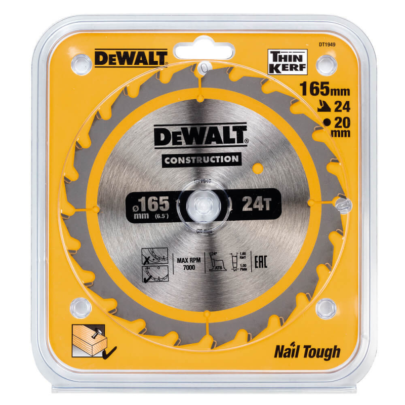 Диск пилковий DeWALT CONSTRUCTION DT1949