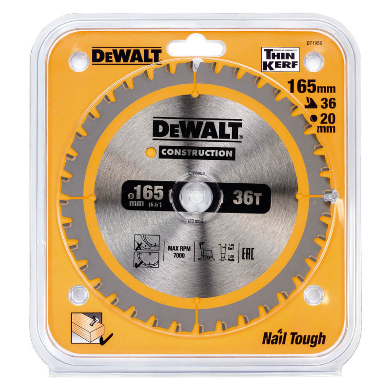 Диск пилковий DeWALT CONSTRUCTION DT1950