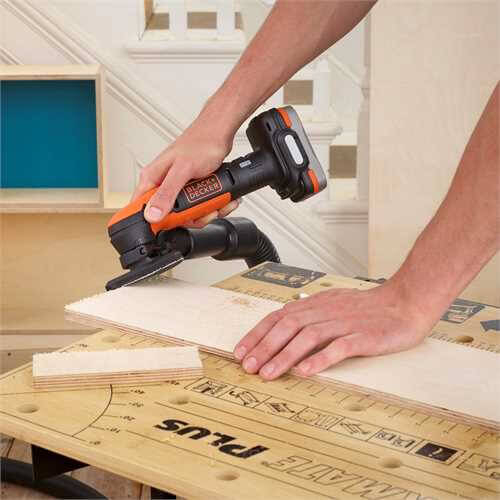 Шліфмашина вібраційна акумуляторна BLACK+DECKER BDCDS12N