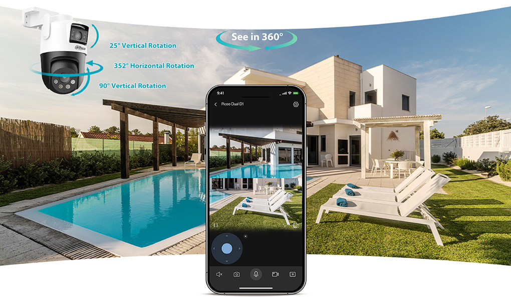 IP відеокамера Dahua DH-P5D-5F-PV WiFi 5МП (2.8+6мм)