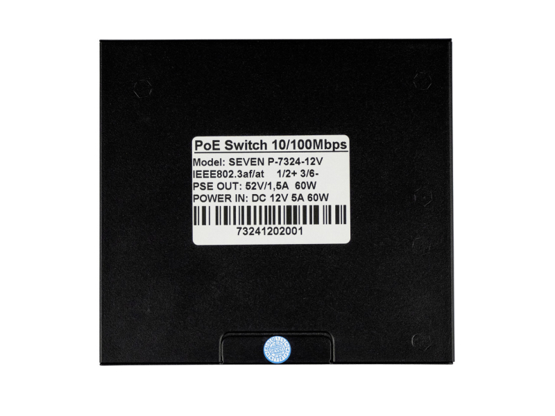 POE комутатор SEVEN Systems 4 порта  P-7324-12V (P7324-12V)
