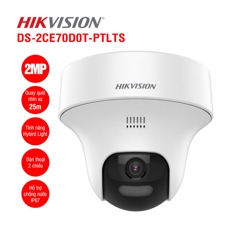 IP відеокамера Hikvision DS-2CE70D0T-PTLTS 2МП (2.8мм)