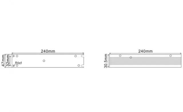 Імпульсний блок живлення DEYA DHS-200-24 Slim 200W DC24V