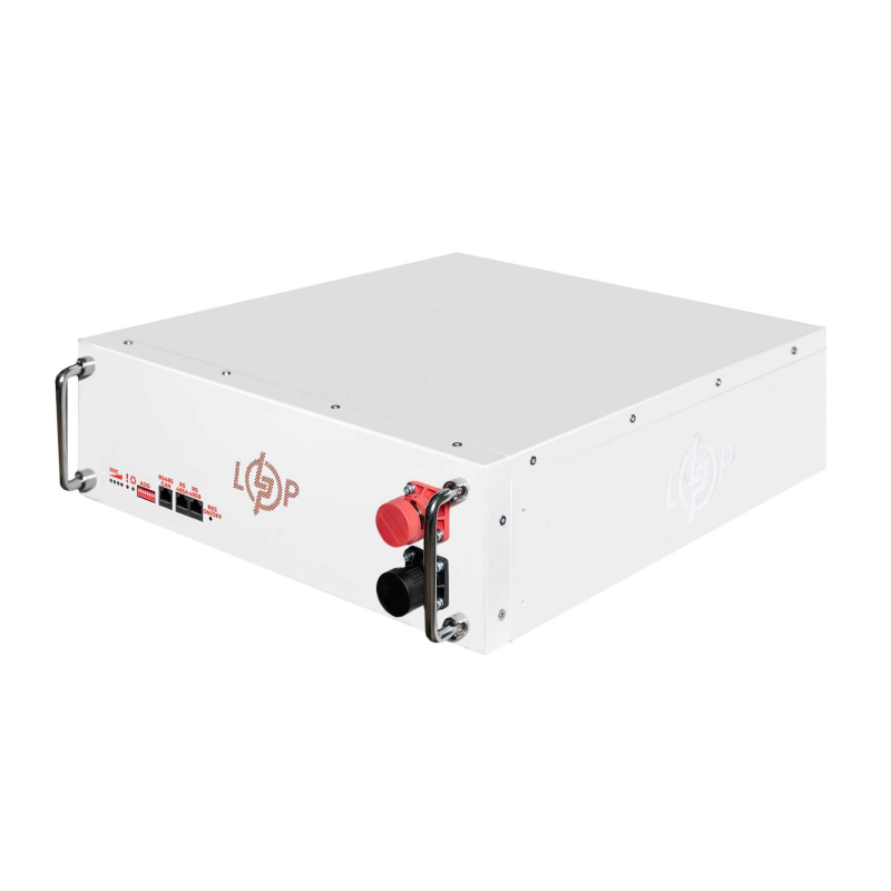 Акумулятор LogicPower LiFePO4 51,2V - 100 Ah (5120Wh) RM RS485/CAN LCD WH