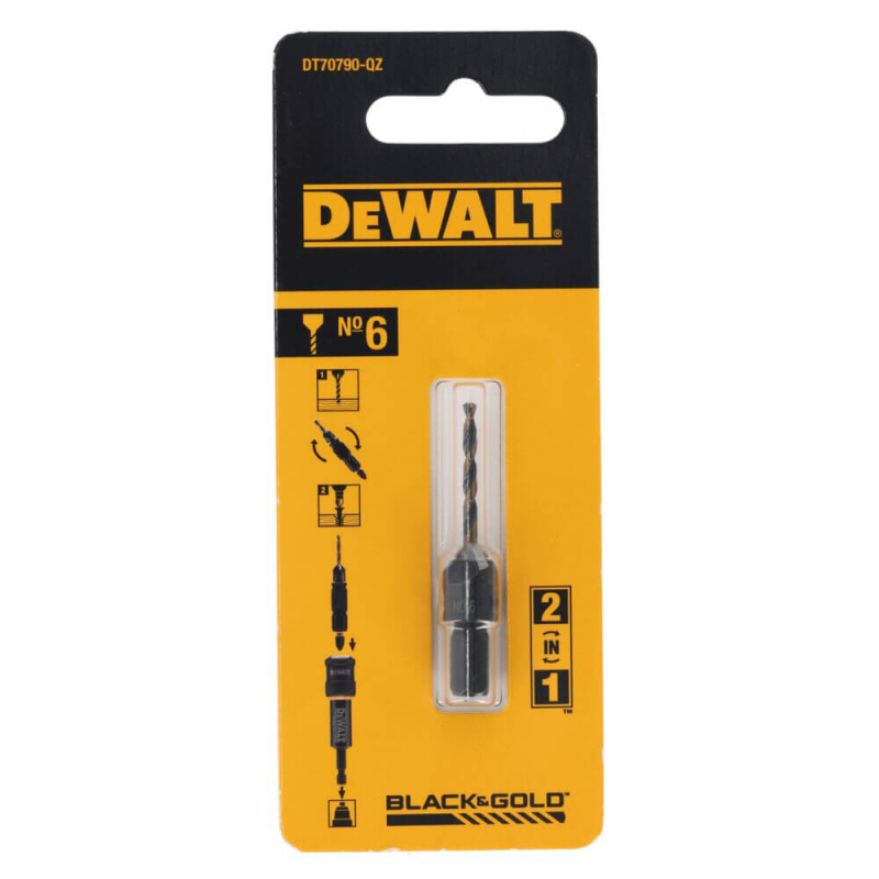 Свердло DeWALT пілотне з зенкером DT70790