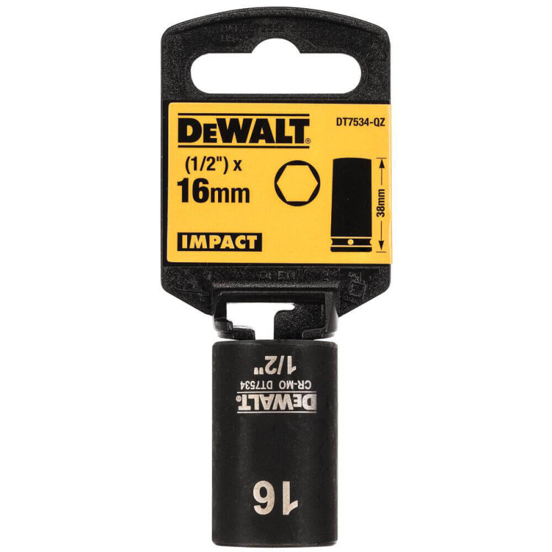 Головка торцева DeWALT ударна коротка IMPACT  DT7