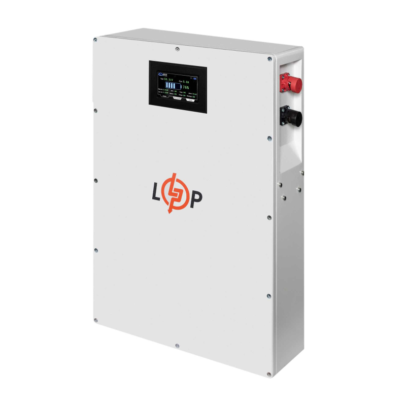 Акумулятор LogicPower 51,2V - 100 Ah (5120Wh) (BMS 100A/50А) метал LCD Smart RS485/CAN JK