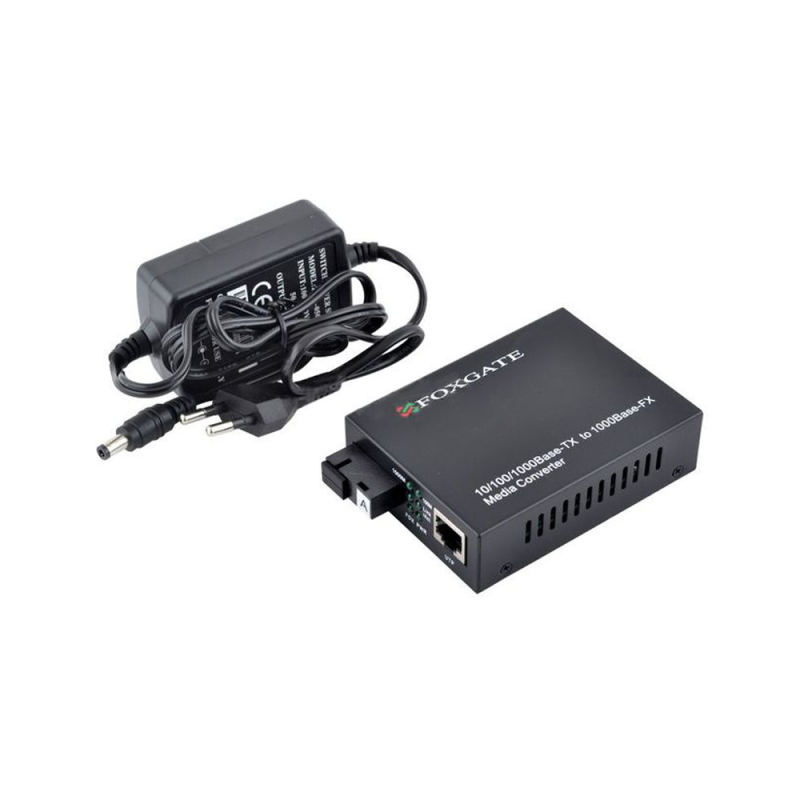 Медіаконвертер FoxGate EC-Q-1G-1SM-1310nm-20