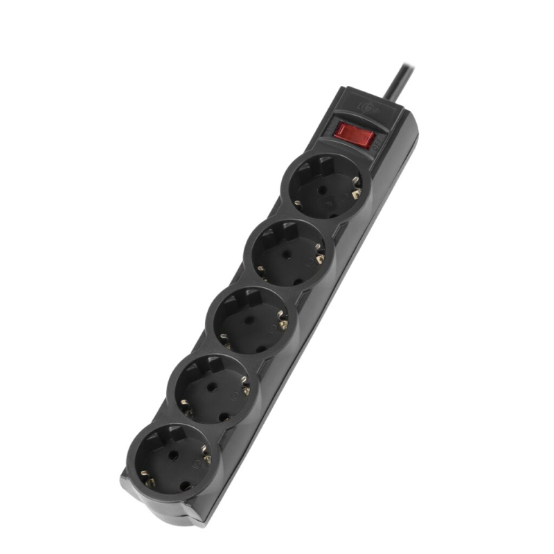 Мережевий фільтр Prestigio LP-X5 3 м Black