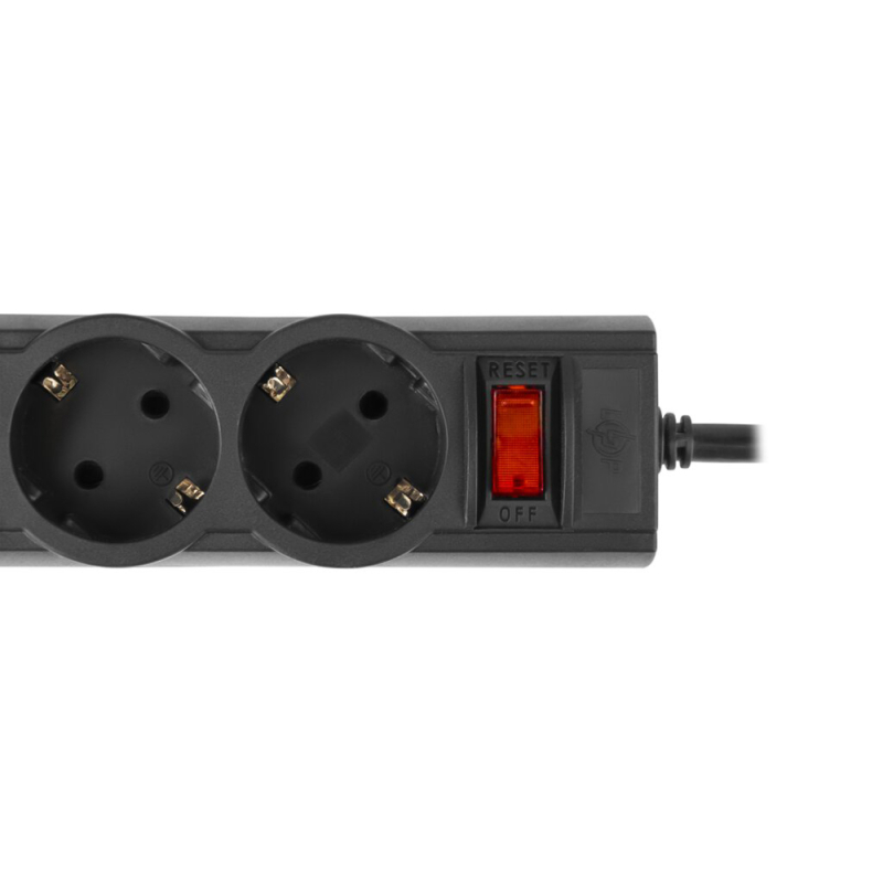 Мережевий фільтр Prestigio LP-X5 3 м Black