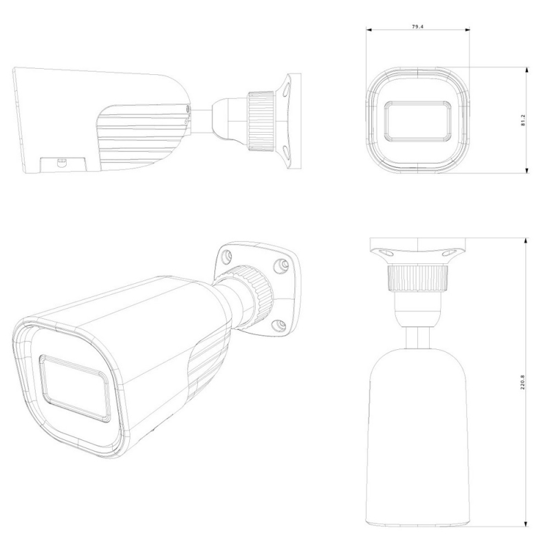 Ip відеокамера Provision-ISR BMV-320SRN-36 (3.6 мм)