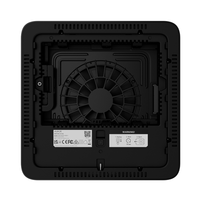 Ip відеореєстратор Ajax NVR HAC (8-ch) black з розємом HDMI