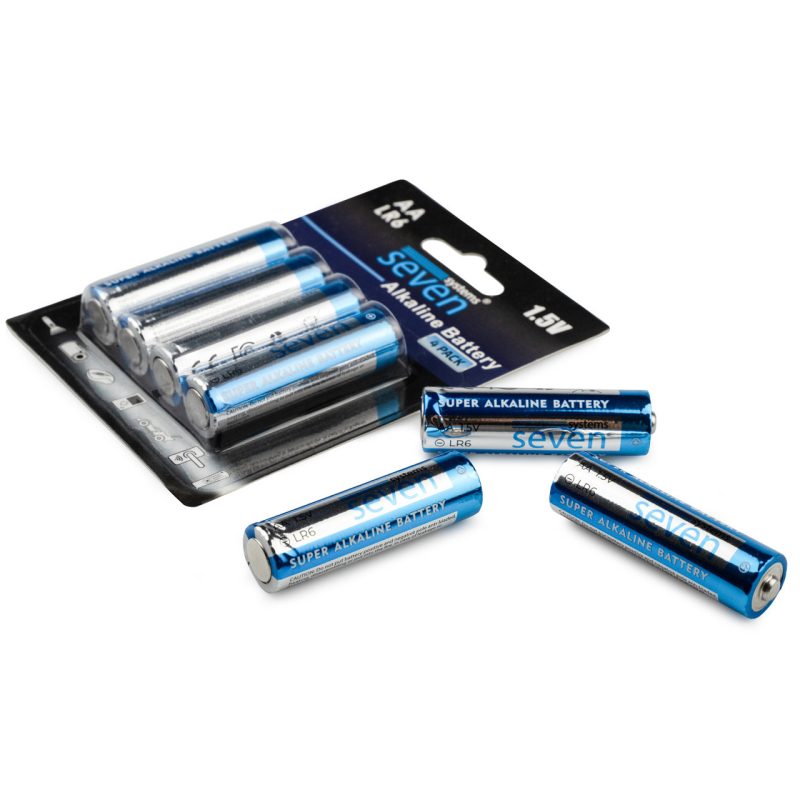 Батарейка SEVEN Systems LR6 AA 1.5V 4 шт SEVENLR6 AA4