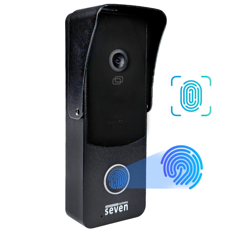 Виклична панель SEVEN Systems CP-7508 FHD black  з вбудованим контролером